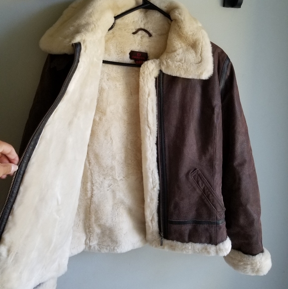 🧥DANIER AVIATOR JACKET WITH FAUX FUR - Picture 4 of 16